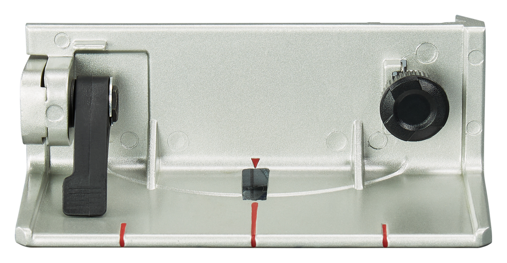 Diepte- en verstekgeleider lamellenfrees