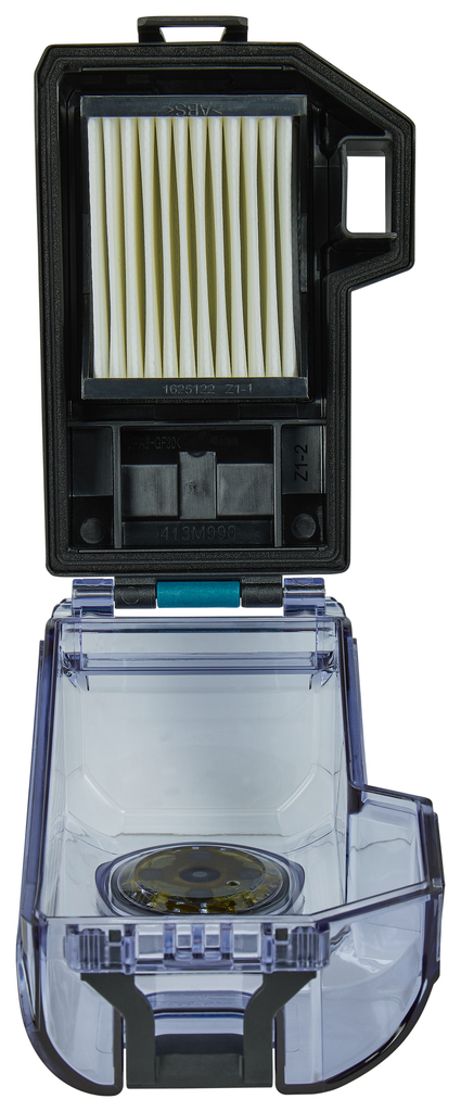 Stofbox met filterreiniging en HEPA fijnstoffilter