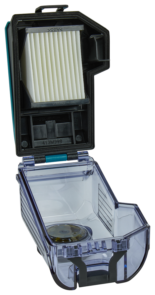 Stofbox met filterreiniging en HEPA fijnstoffilter