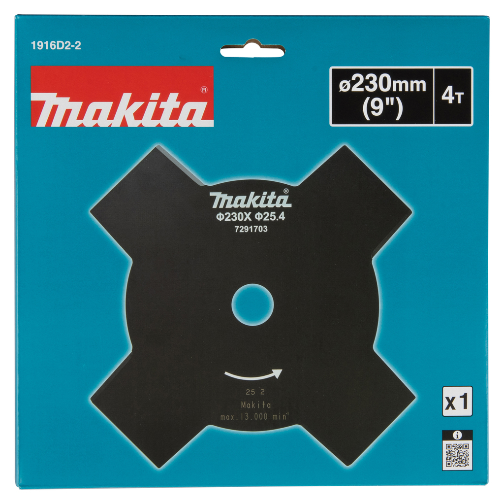 Snijblad 230x25,4x1,9mm 4-tands
