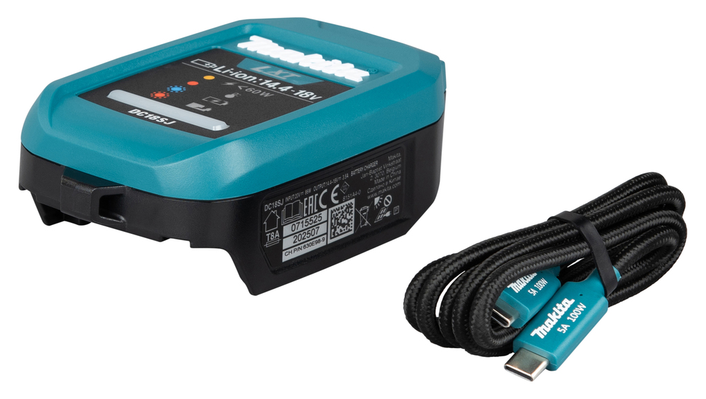 Lader LXT DC18SJ met USB-C PD kabel