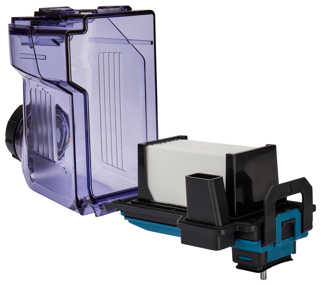 Stofbox met filterreiniging en HEPA fijnstoffilter