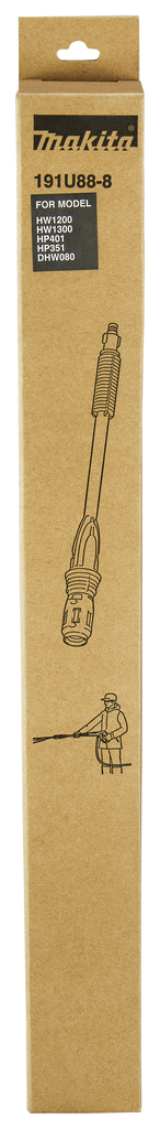 Spuitlans vario zwart