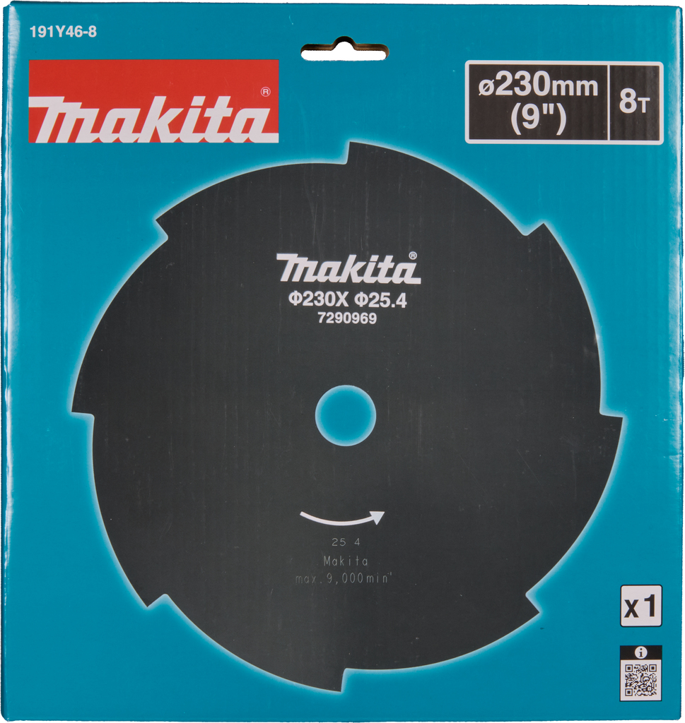 Snijblad 8-tands 230x25,4x1,8mm
