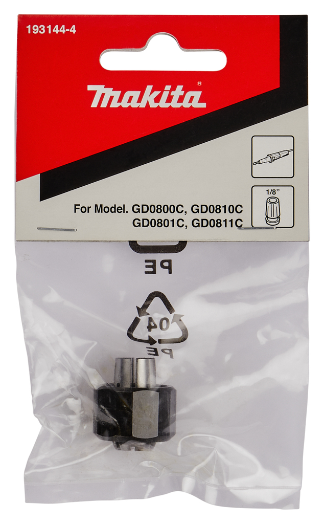 Spantangset 1/8" rechte slijper