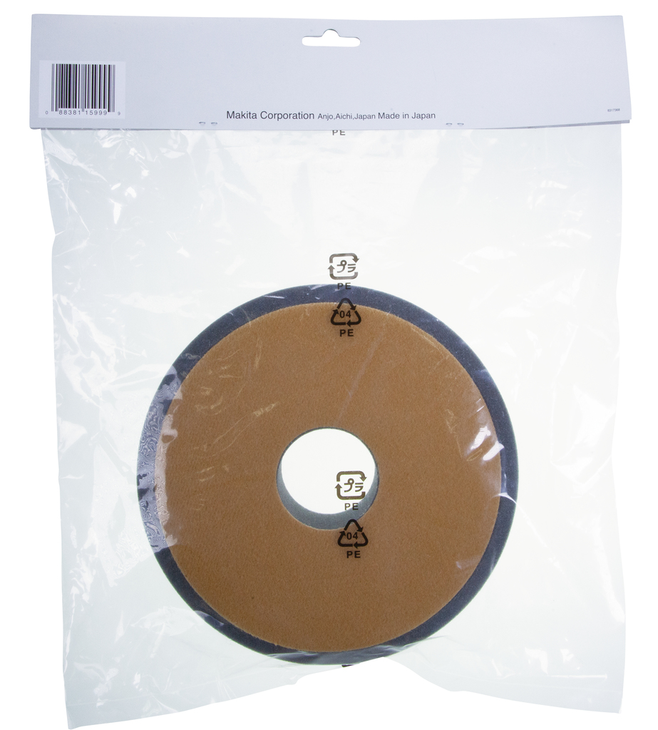 Spons zwart zacht fijn 190mm