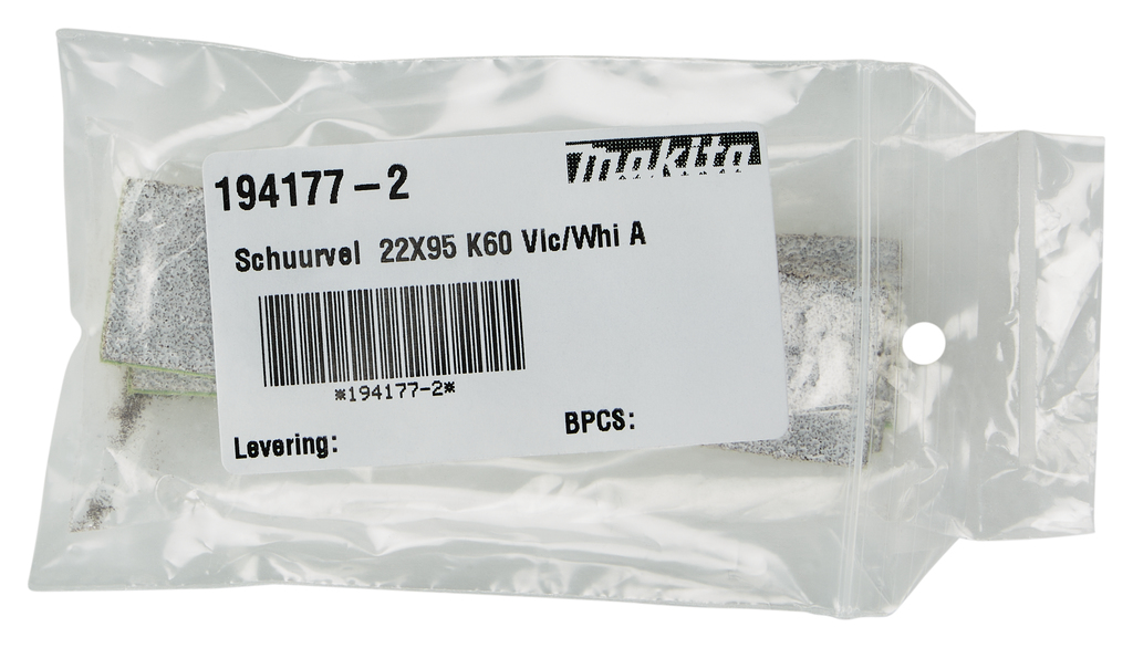 Schuurvel 22x95mm A60 velcro