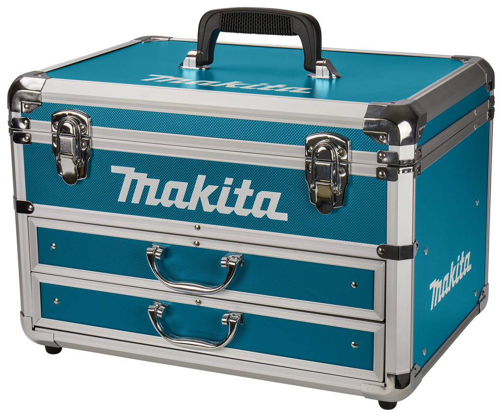 Koffer aluminium blauw