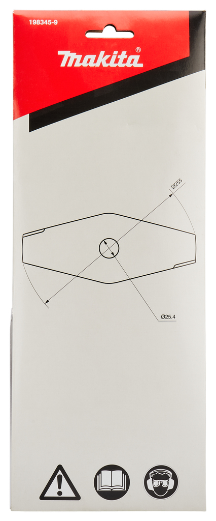 Snijblad 255x25,4x2mm 2-tands