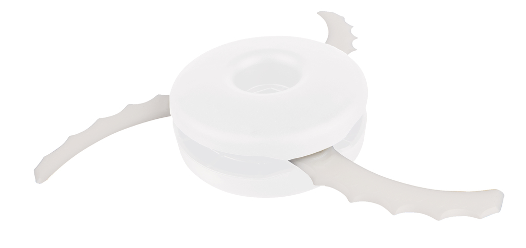 Vervangingsmessen gebogen kunststof 12 stuks.