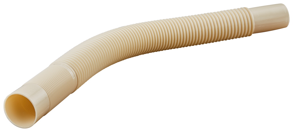 Flexibele zuigbuis ivoor wit