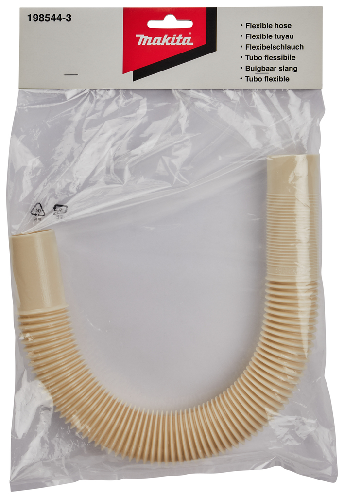 Flexibele zuigbuis ivoor wit