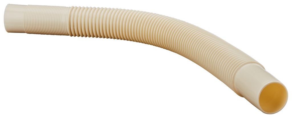 Flexibele zuigbuis ivoor wit