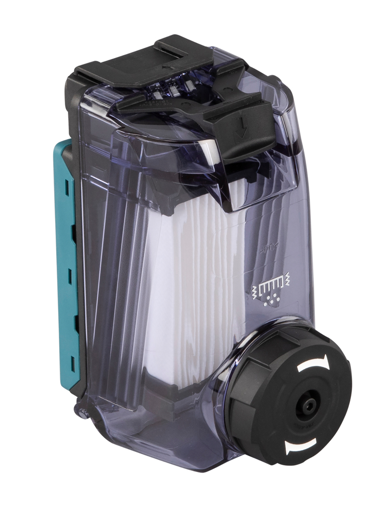 Stofbox met filterreiniging en HEPA fijnstoffilter