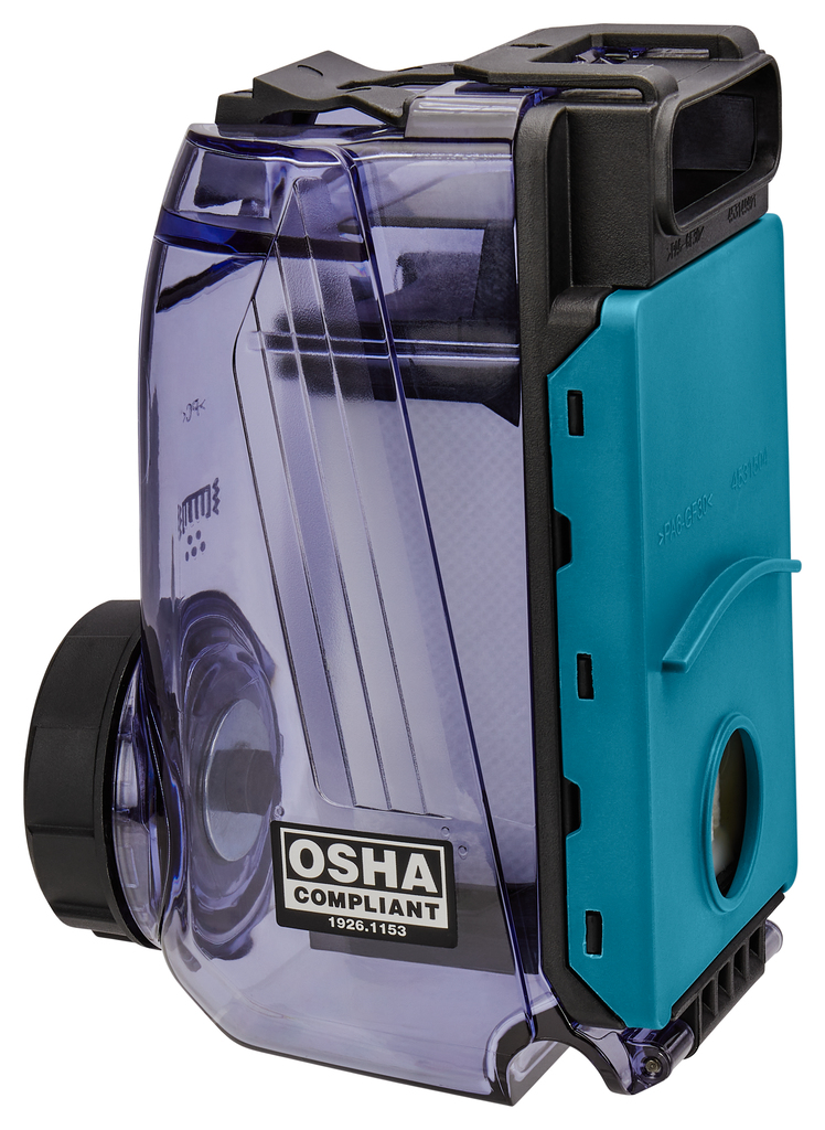 Stofbox met filterreiniging en HEPA fijnstoffilter