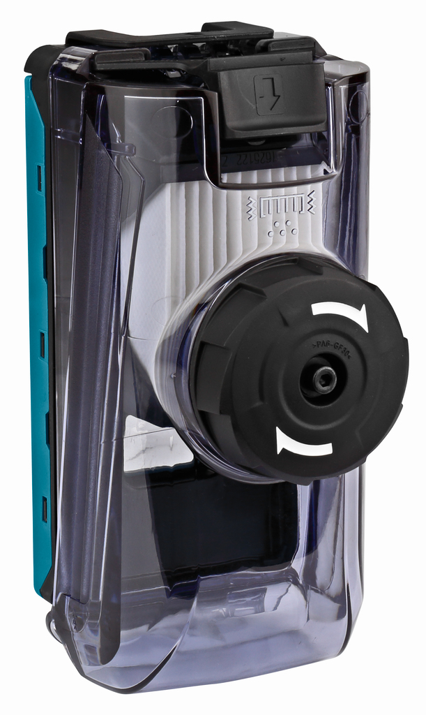 Stofbox met filterreiniging en HEPA fijnstoffilter