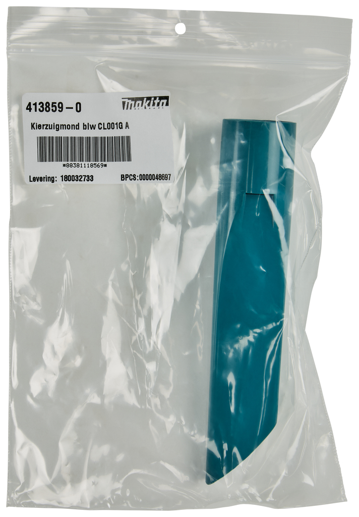 Kierzuigmond kort blauw