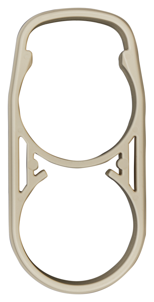 Houder kierzuigmond ivoor wit