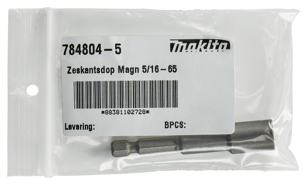 Dop 5/16"x65mm schroevendraaier