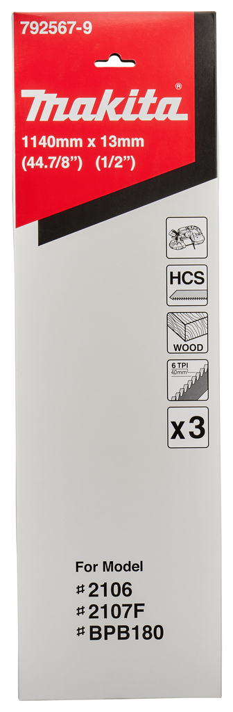 Zaagband 1140x13mm 6T