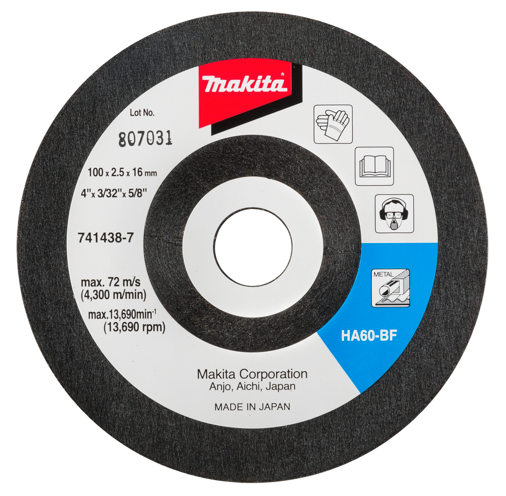 Flexibele afbraamschijf 100x15,88x4mm K60
