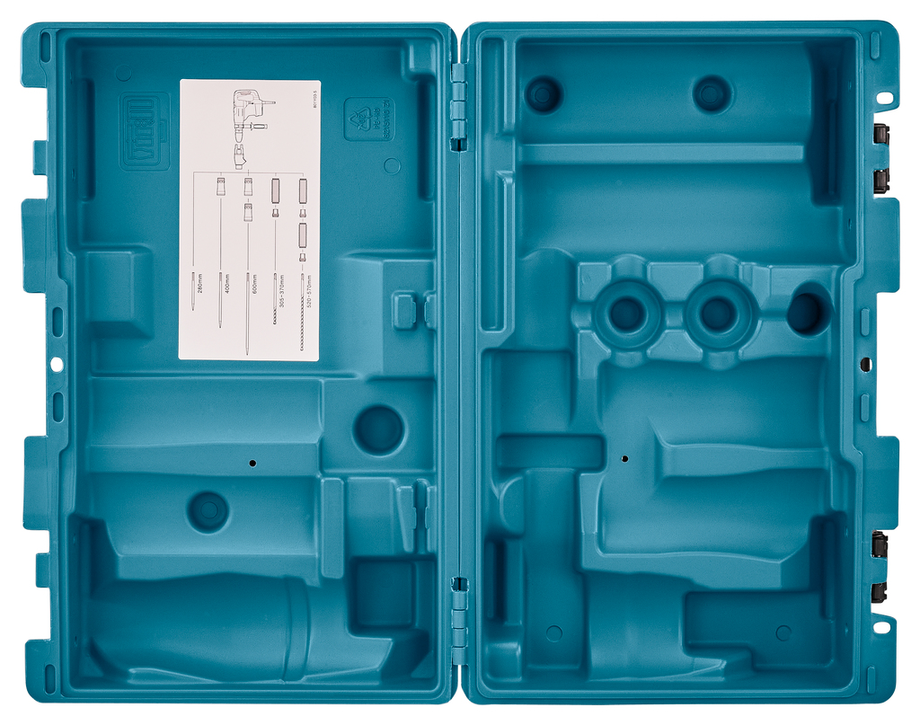 Koffer kunststof stofafzuigadapter