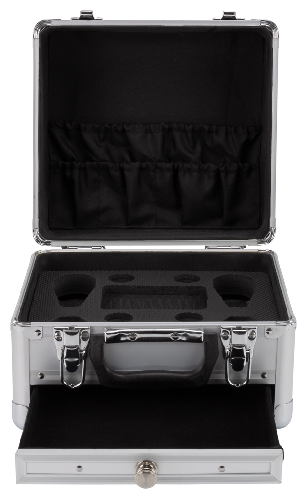 Koffer aluminium grijs