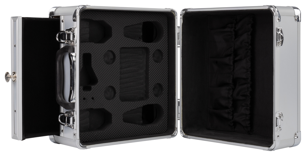 Koffer aluminium grijs