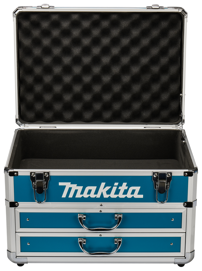 Koffer aluminium blauw