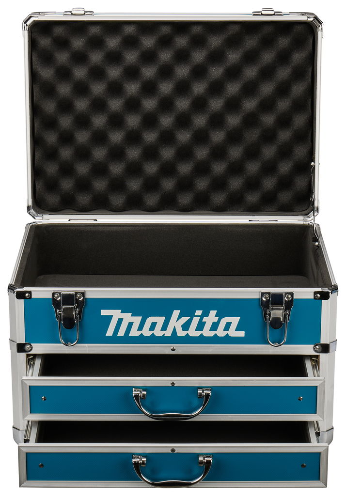 Koffer aluminium blauw