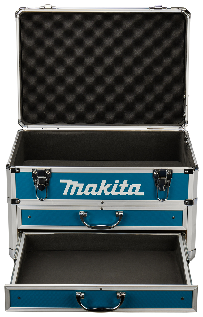 Koffer aluminium blauw