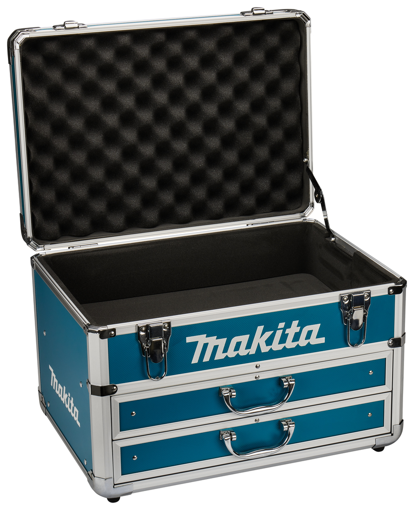 Koffer aluminium blauw