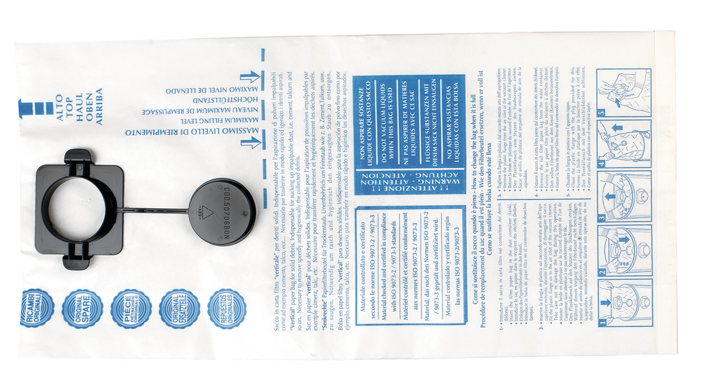 Papieren stofzak stofzuiger