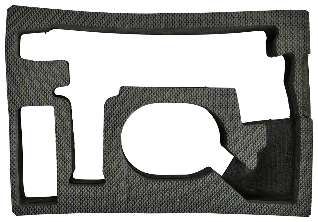 Kofferinzet/inlay aluminium koffer zilver boven