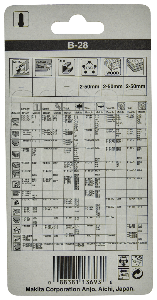 Decoupeerzaagblad hout gelamineerd 63mm 