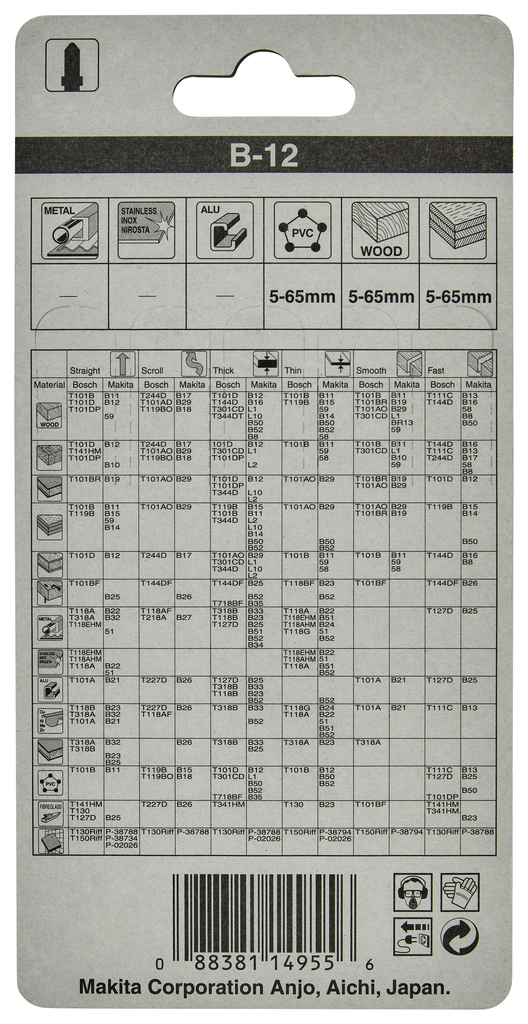 Decoupeerzaagblad hout/kunststof 74mm