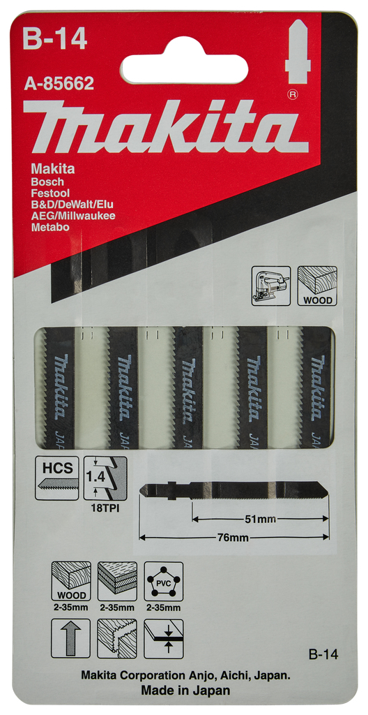 Decoupeerzaagblad hout/kunststof 50mm