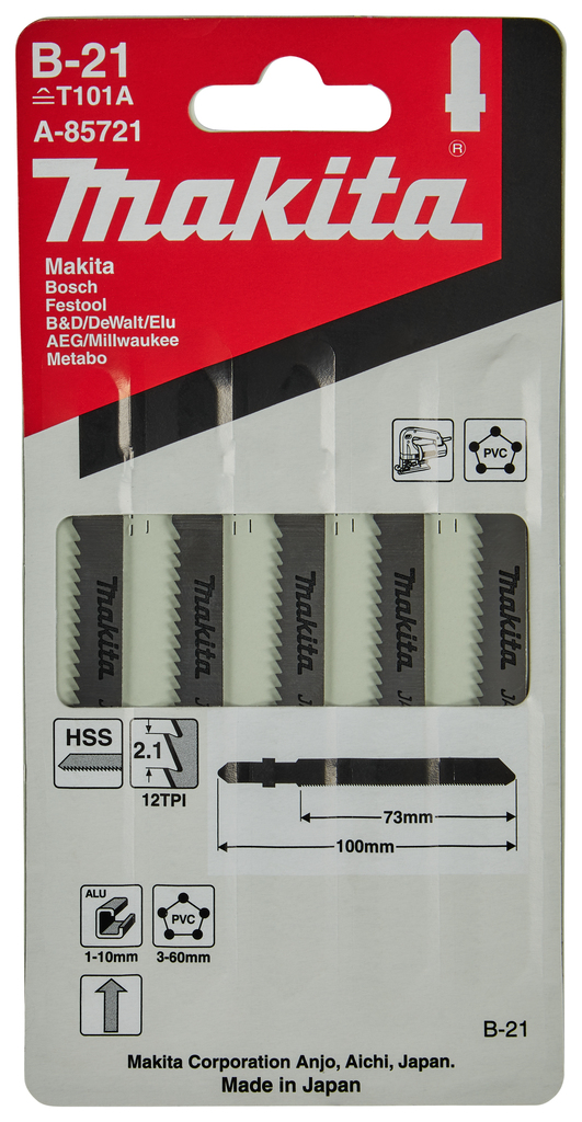 Decoupeerzaagblad aluminium/kunststof 73mm