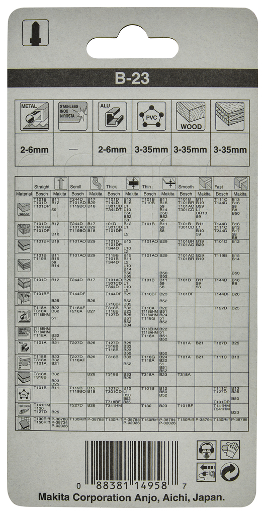 Decoupeerzaagblad universeel/multi 51mm 