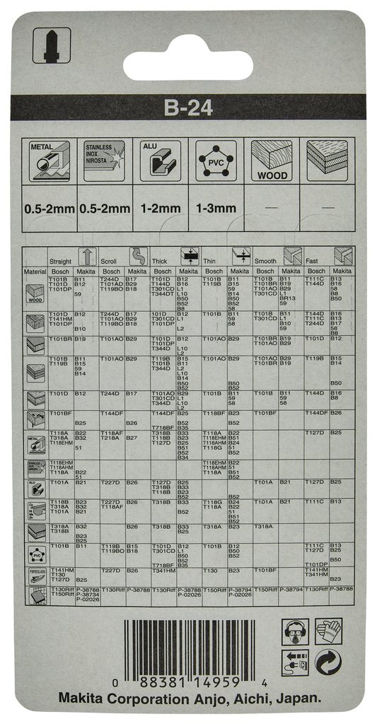Decoupeerzaagblad metaal/aluminium 32mm