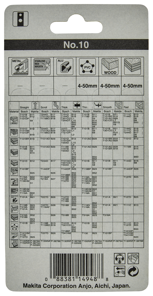 Decoupeerzaagblad hout/kunststof 60mm