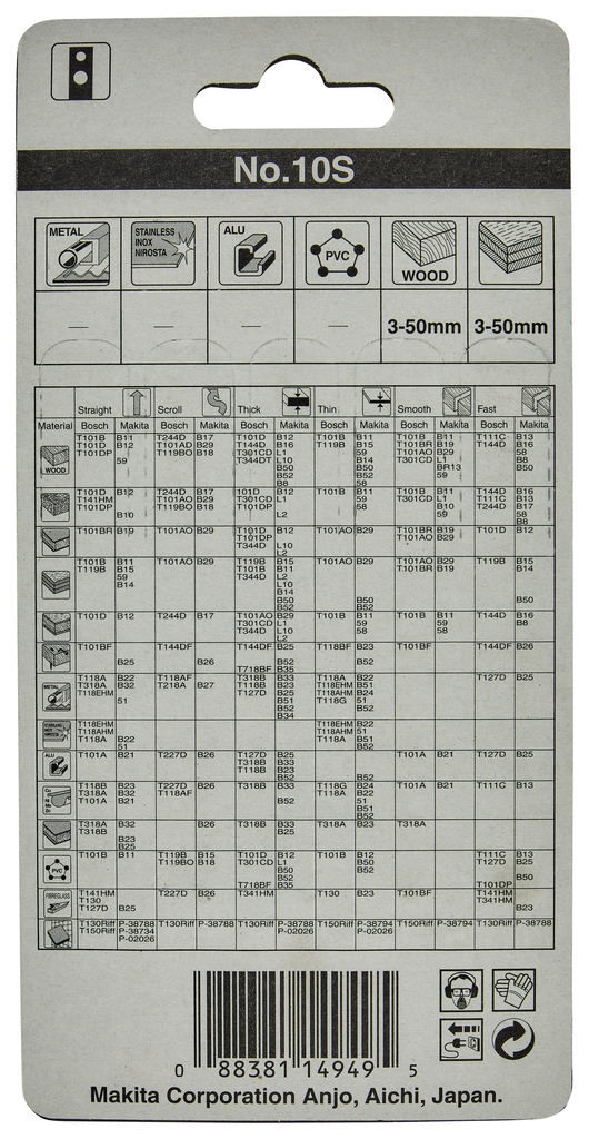 Decoupeerzaagblad hout/kunststof 62mm