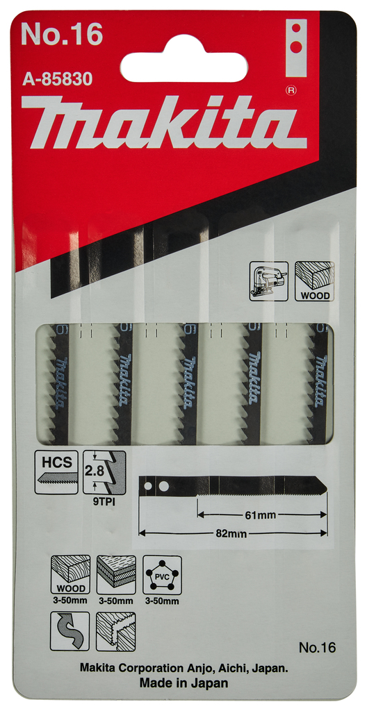 Decoupeerzaagblad hout/kunststof 61mm