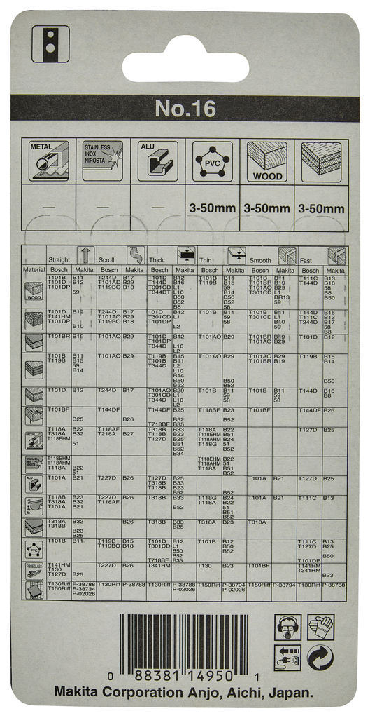 Decoupeerzaagblad hout/kunststof 61mm