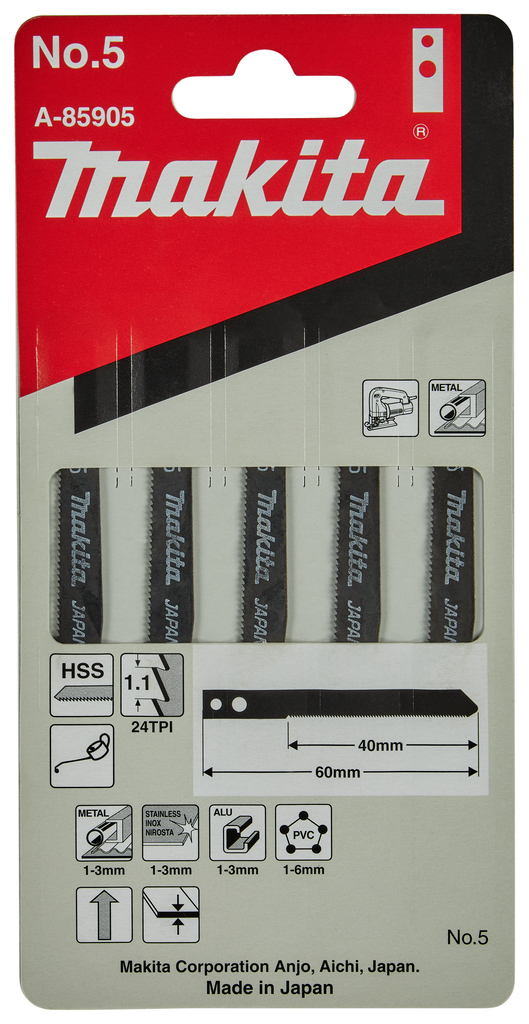 Decoupeerzaagblad metaal/aluminium 40mm