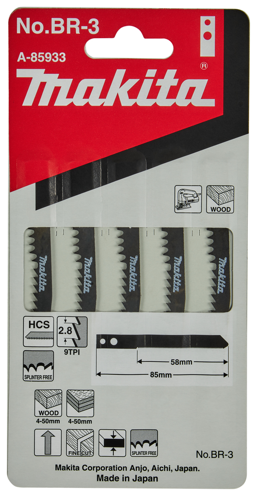 Decoupeerzaagblad hout/kunststof 60mm