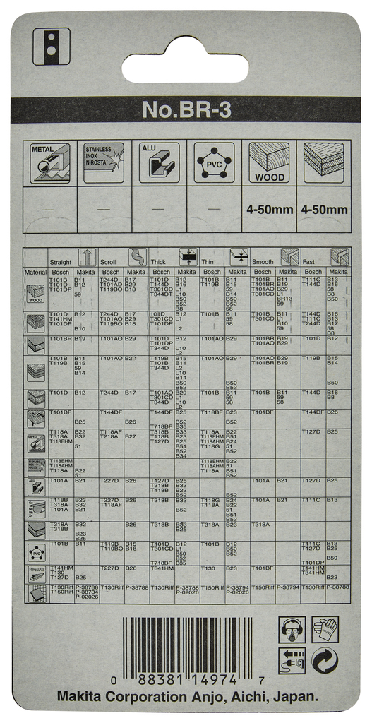 Decoupeerzaagblad hout/kunststof 60mm
