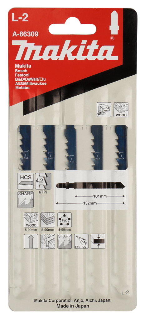 Decoupeerzaagblad hout/kunststof 101mm