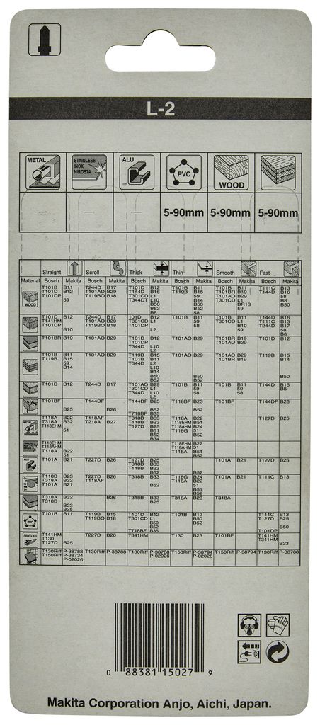 Decoupeerzaagblad hout/kunststof 101mm