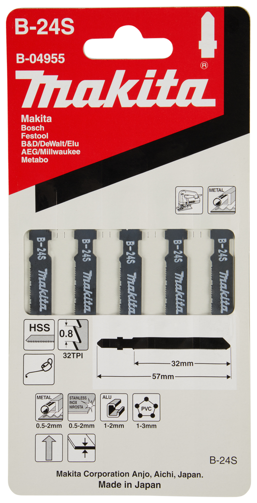 Decoupeerzaagblad metaal/aluminium 52mm